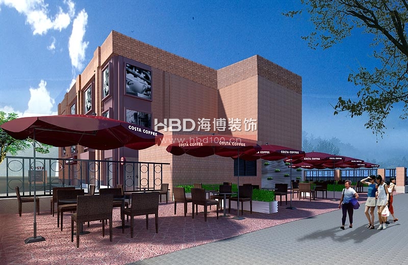 COSTA意式咖啡廳設(shè)計(jì)裝修 露天外觀效果 COSTA意式咖啡廳設(shè)計(jì)裝修 露天外觀效果