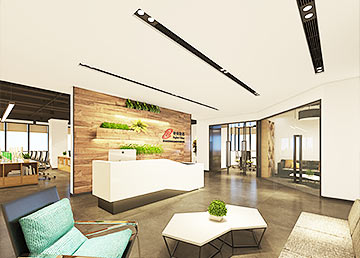 智慧神州信息技術公司前臺裝修設計 智慧神州信息技術公司前臺裝修設計